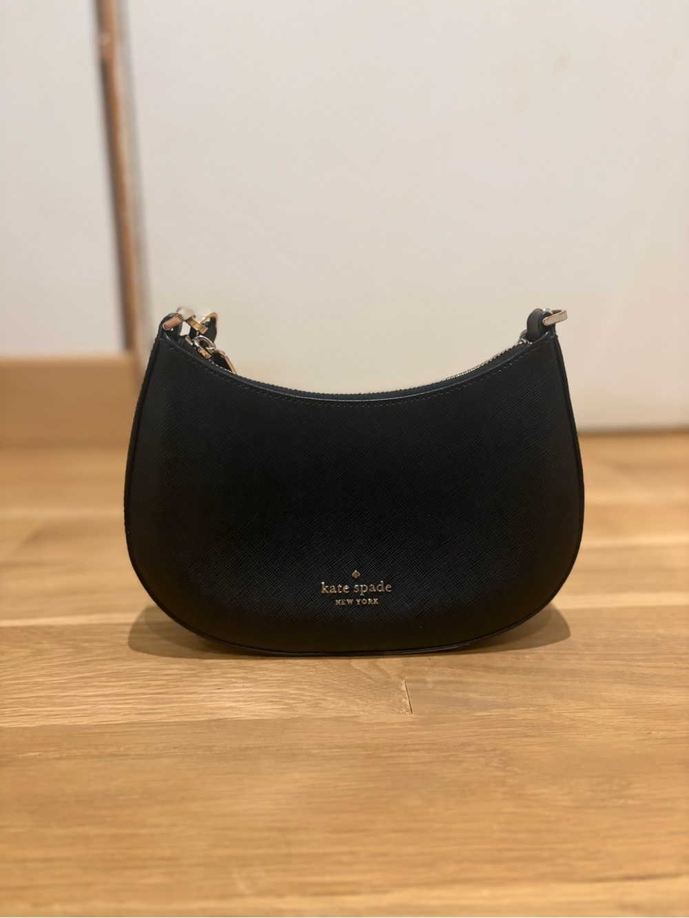 Kate Spade Black Paige Shoulder Bag with Gold Hardware
